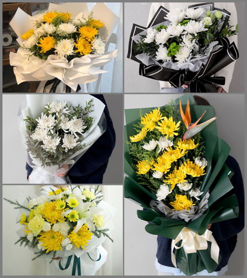 广东江门市开平市赤坎镇护龙村白事花束代送